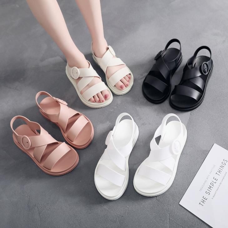 Slippers For Women Casual Bohemian Beach Shoes Flip Flops Flat Shoes Thong  Sandals Slippers Pu Black sandals for Women